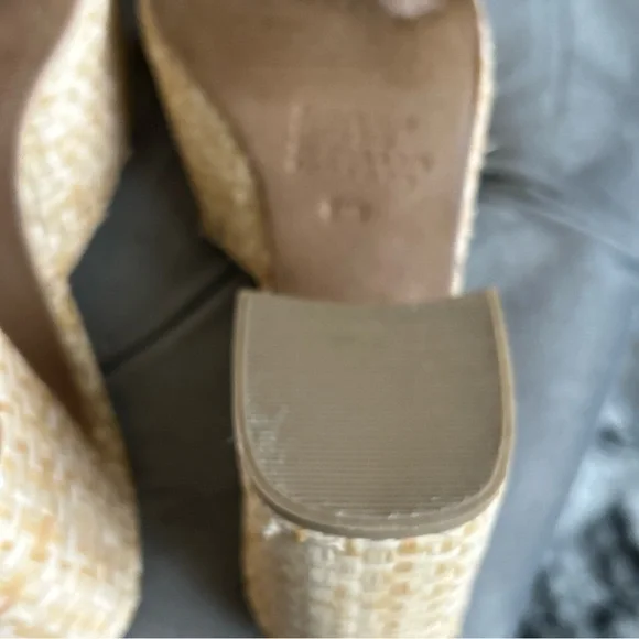 Jeffrey Campbell Melange Womens Woven Raffia Block Heel Sandal Mule Slide 8 - Picture 8 of 12
